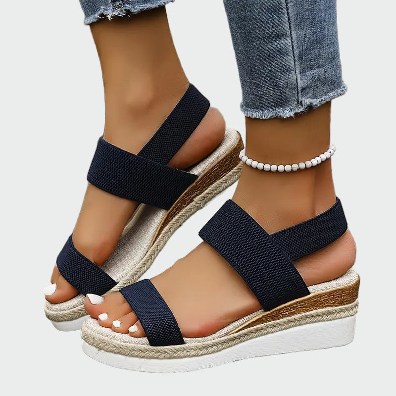 Elastic Strap Platform Sandals Jasmine's Boutique Australia