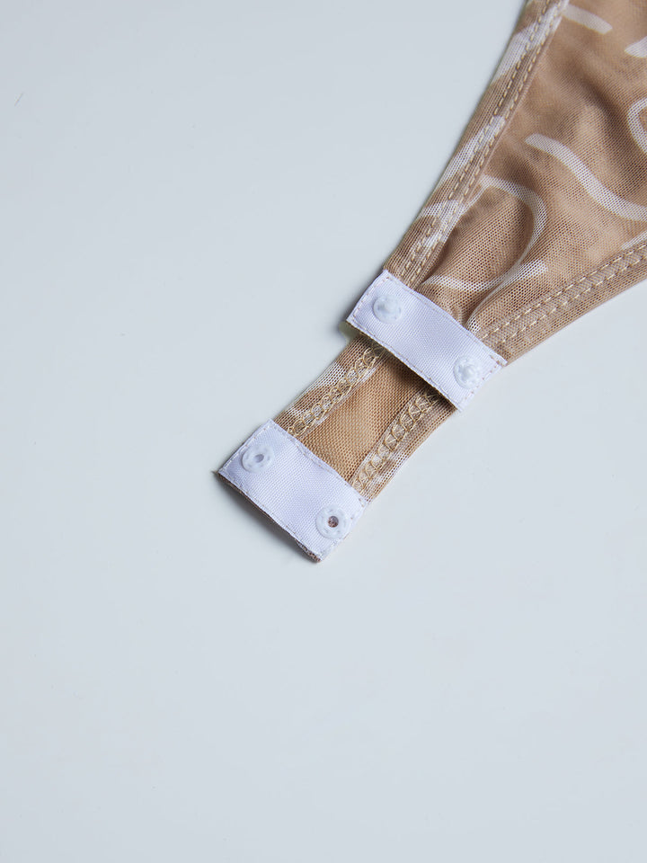 Sheer Meltaway Tank Top Scripted Bodysuit  Liora Lane Boutique Bodysuits