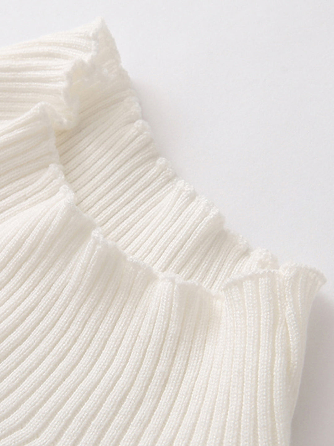 Asymmetrical Trim Mock Neck Sweater  Liora Lane Boutique Sweaters