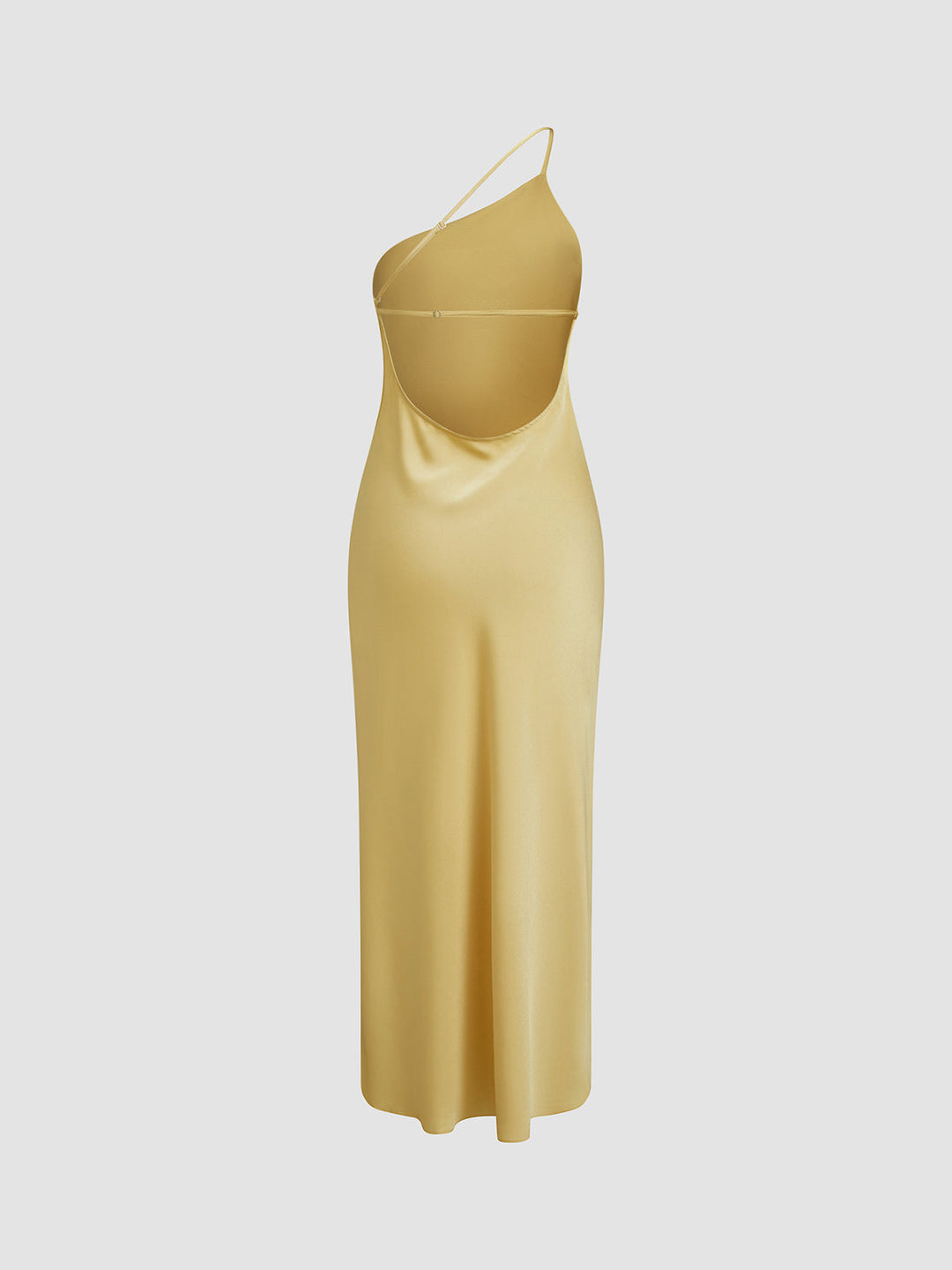Moonlight Open Back Satin Slit Long Dress  Liora Lane Boutique Dresses