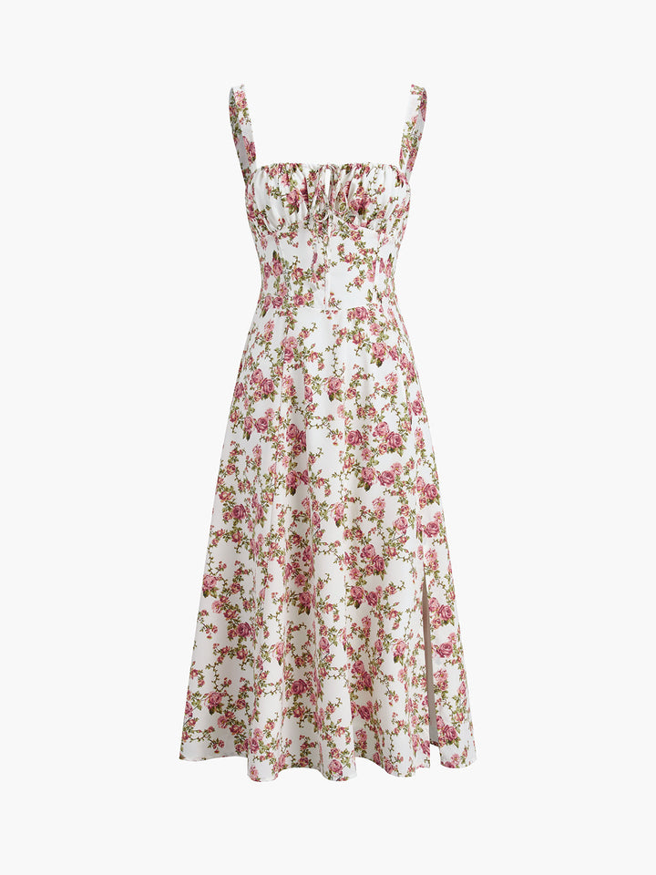 Rosebud Floral Midi Sundress  Liora Lane Boutique Floral Dresses