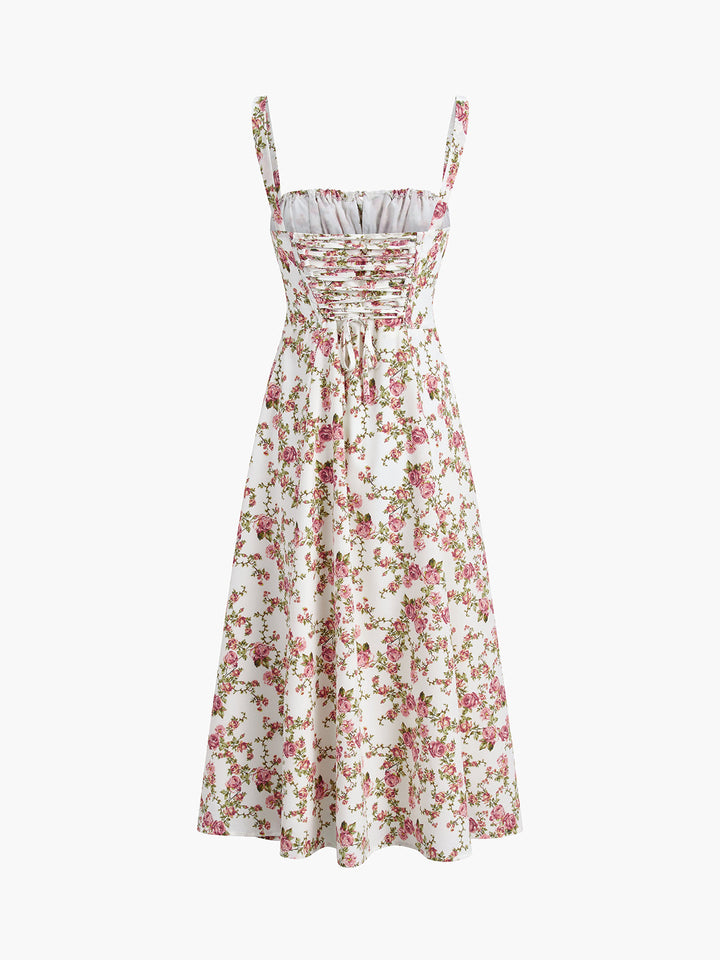 Rosebud Floral Midi Sundress  Liora Lane Boutique Floral Dresses
