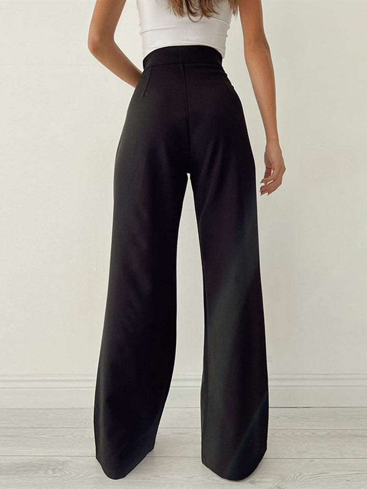 Palazzo Tied Wide Leg Dress Pants  Liora Lane Boutique Pants