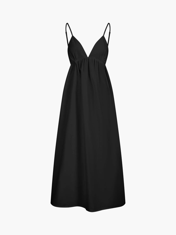 Coastal Cowgirl Open Back Long Dress  Liora Lane Boutique Dresses Black / XL 38.00