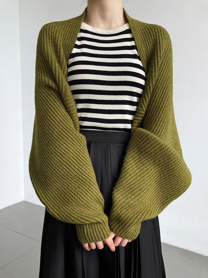 Solid Open-Front Shrug Sweater  Liora Lane Boutique Cardigans