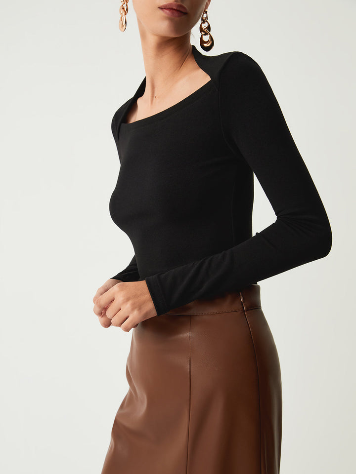 Solid Long Sleeve Shirt  Liora Lane Boutique T-Shirts