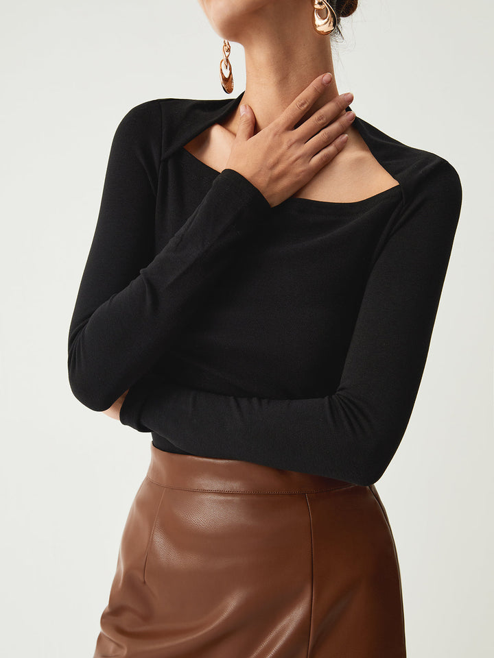 Solid Long Sleeve Shirt  Liora Lane Boutique T-Shirts