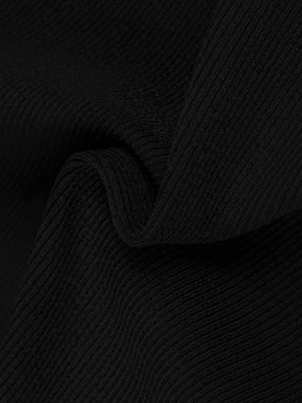 Square Neck Contrast Trim Long Sleeve Knit Shirt  Liora Lane Boutique T-Shirts