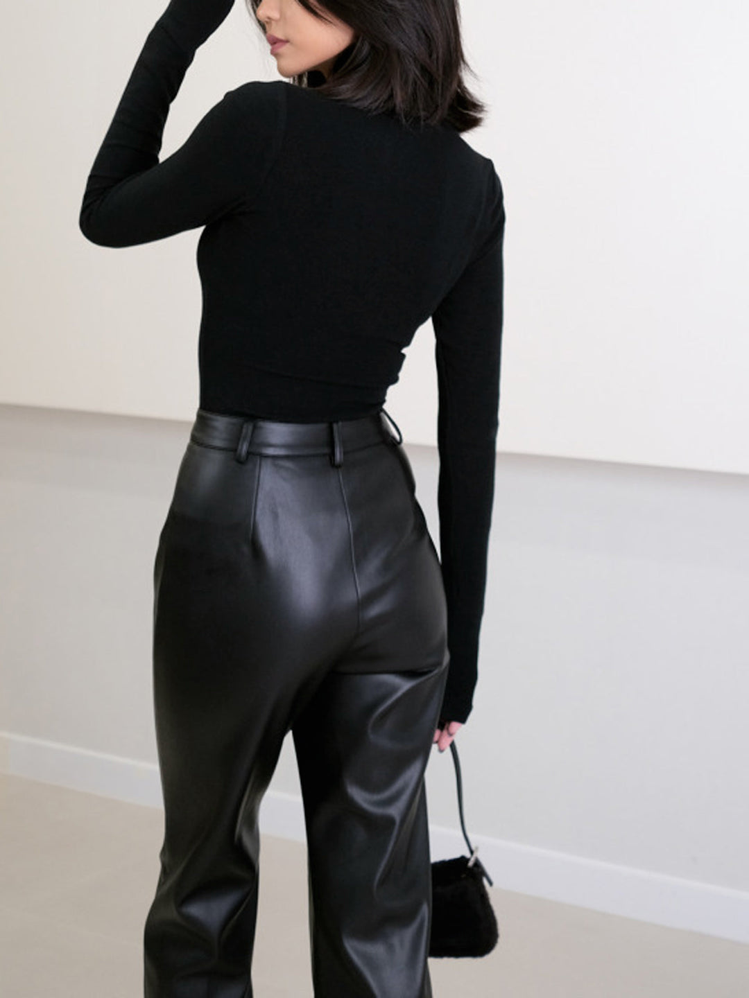 High Waist Faux Leather Pants  Liora Lane Boutique Pants