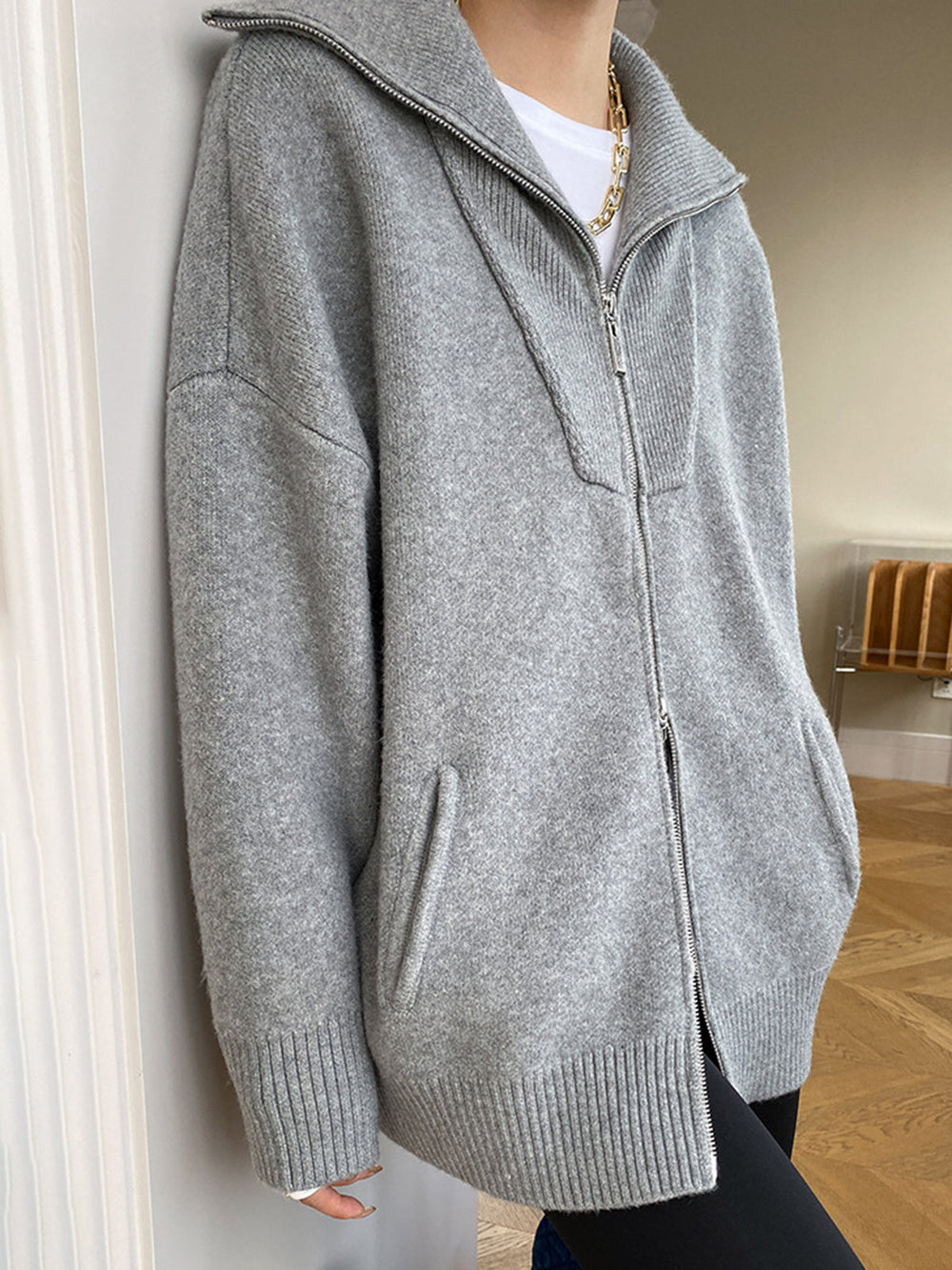 Oversized Open Collar Cardigan  Liora Lane Boutique Cardigans