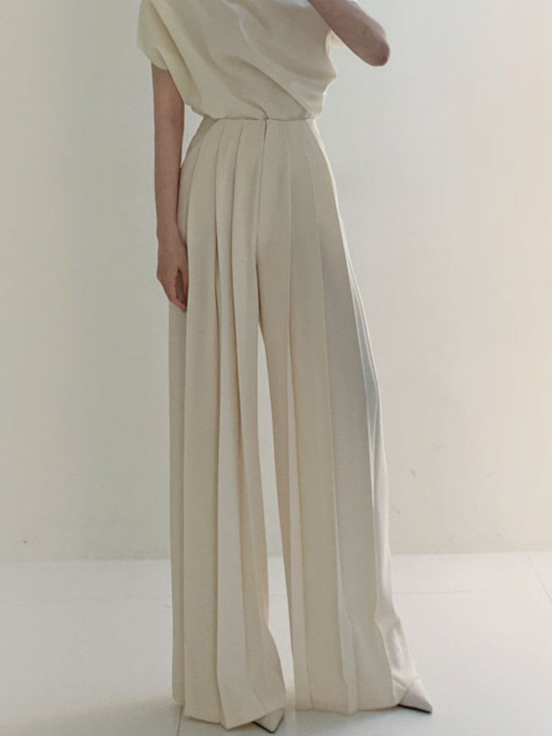 Pleated High Waist Wide Leg Pants  Liora Lane Boutique Pants