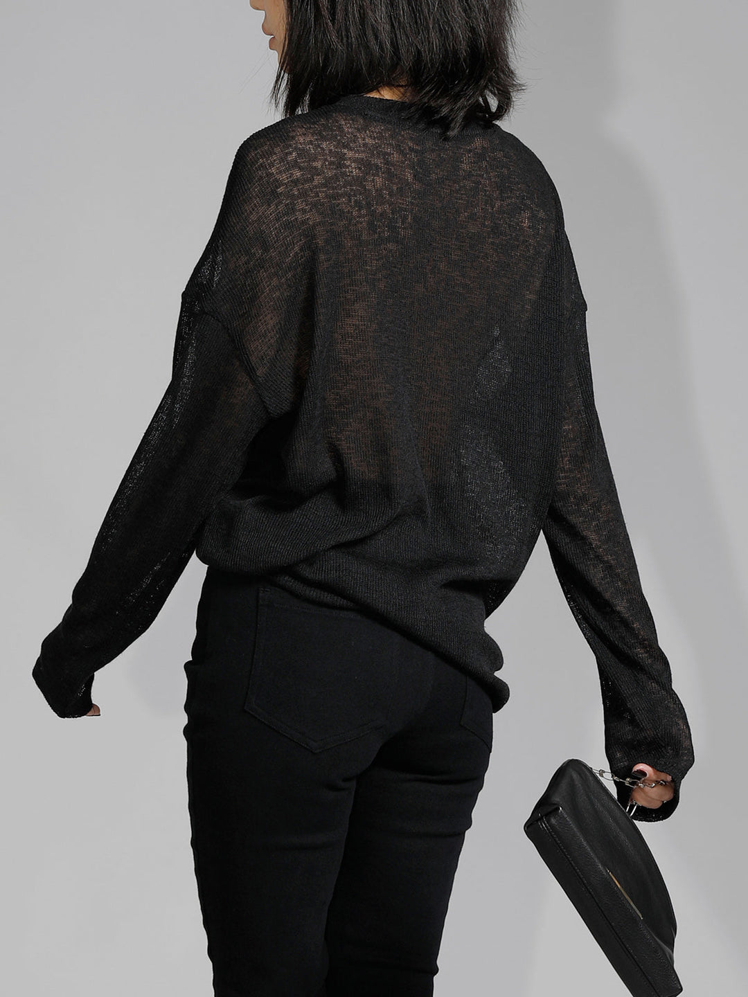 Solid Sheer Long Sleeve Top  Liora Lane Boutique T-Shirts