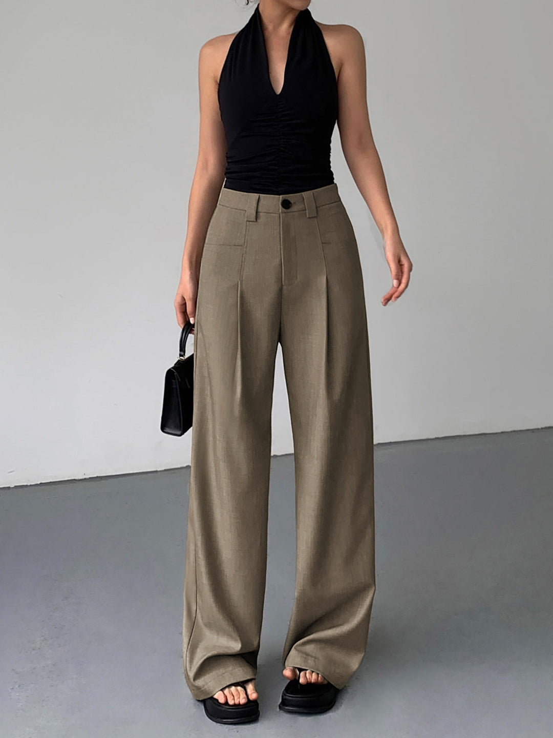 Divine Pleat Wide Leg Dress Pants  Liora Lane Boutique Pants