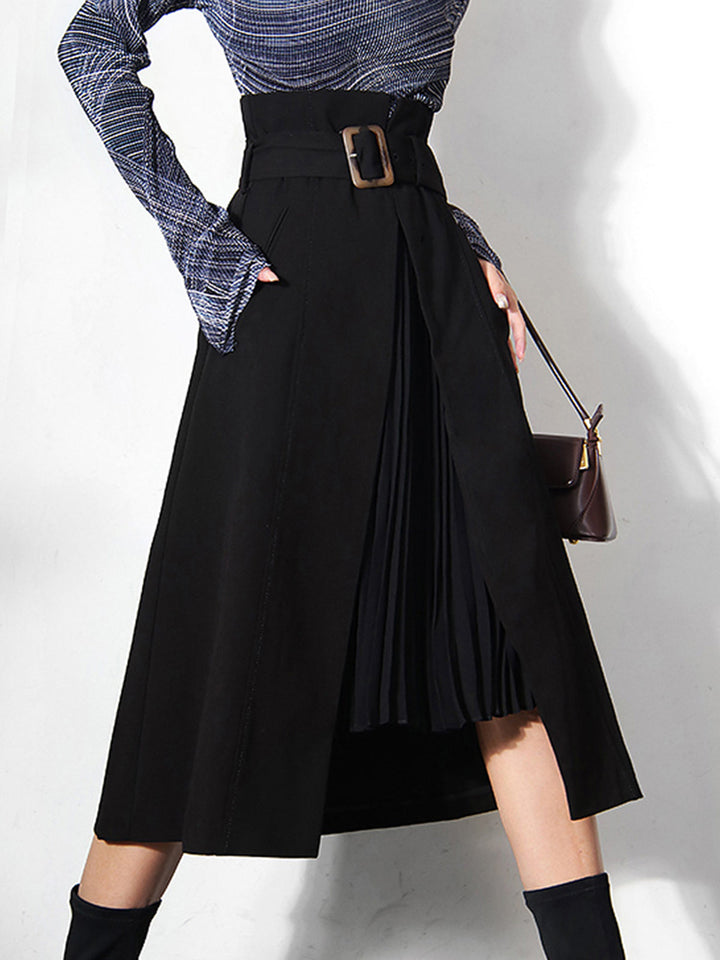 Irregular Package Belted Midi Skirt  Liora Lane Boutique Skirts