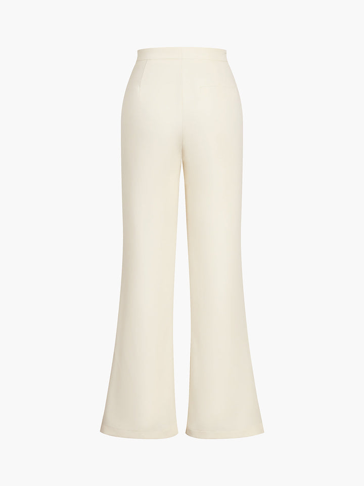 Solid Tube Top With Wide Leg Pants Set  Liora Lane Boutique Pant Sets