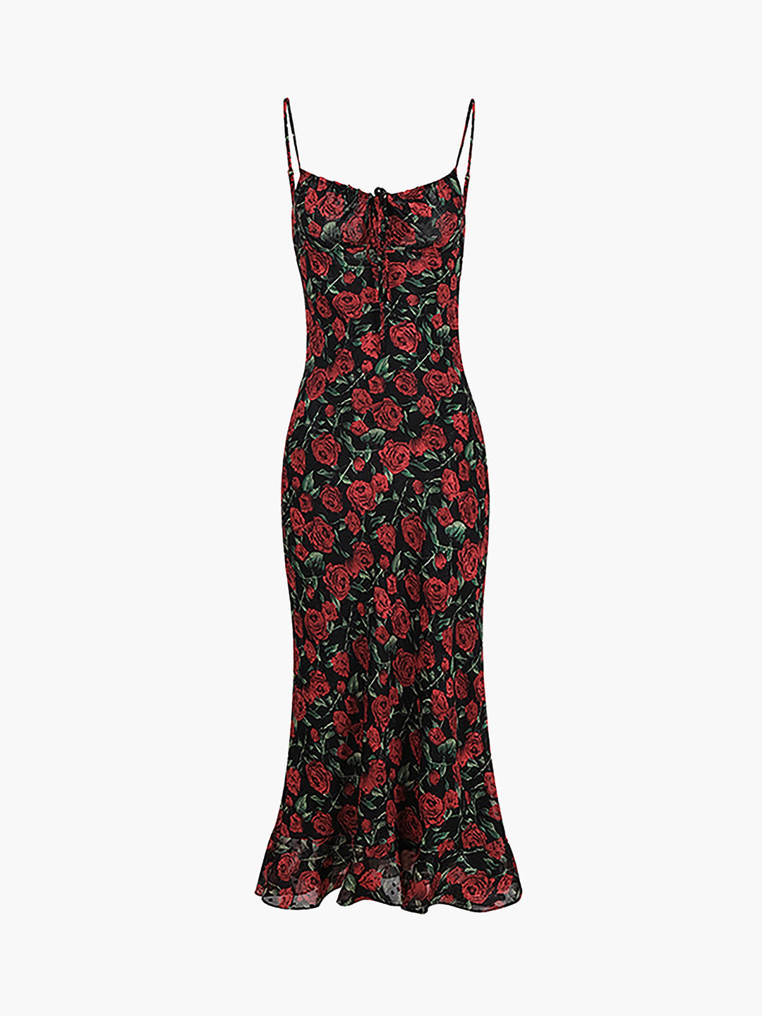 Bulgarian Roses Floral Cami Long Dress  Liora Lane Boutique Dresses