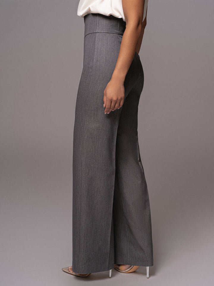 High Waistline Straight Leg Pants  Liora Lane Boutique Pants