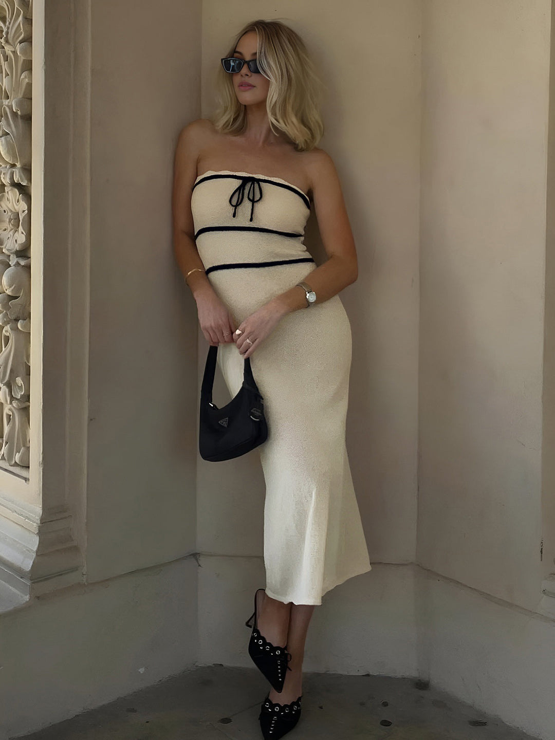 Knotted Tube Midi Sweater Dress  Liora Lane Boutique Sweater Dresses
