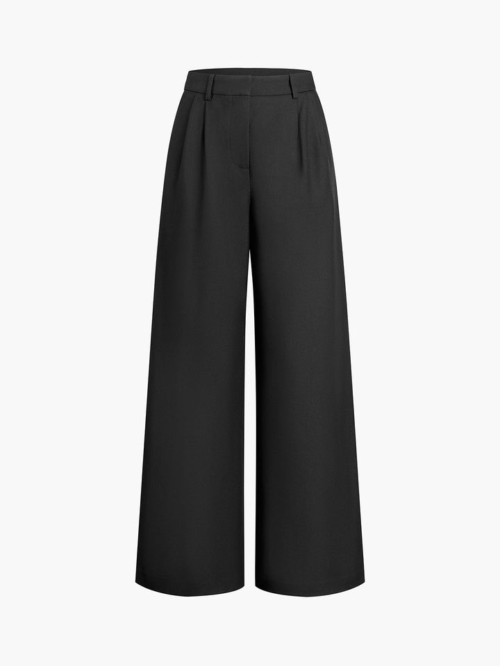 Solid Wide Leg Pants Without Belt  Liora Lane Boutique Pants