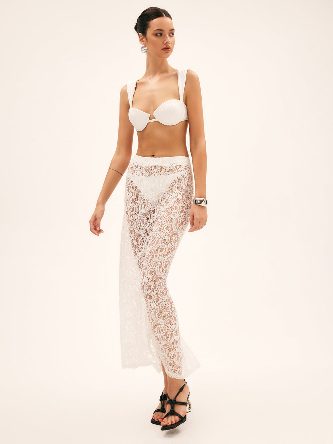 Sheer Lace Cover Up  Liora Lane Boutique Kimonos & Cover Ups