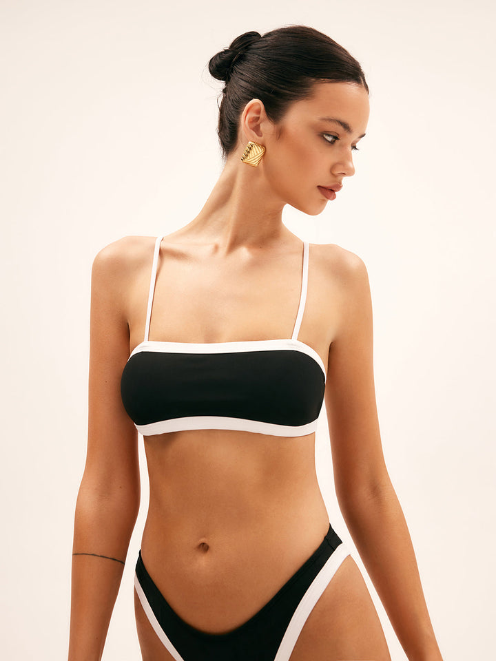 Contrast Binding Bikini Set  Liora Lane Boutique Bikini Sets