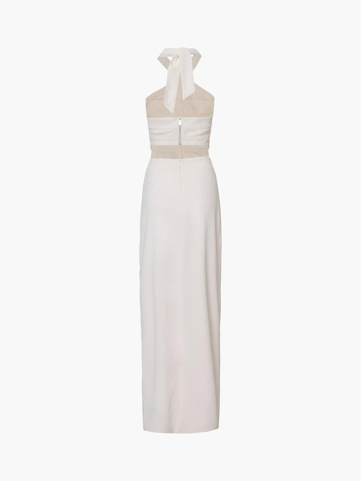 Crisscross Cutout Halter Split Knit  Long Dress  Liora Lane Boutique Dresses
