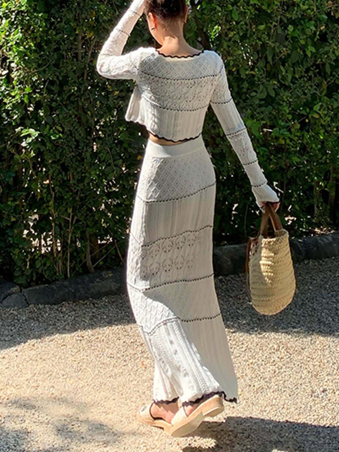 Contrast Binding Knit Cardigan  Liora Lane Boutique Cardigans