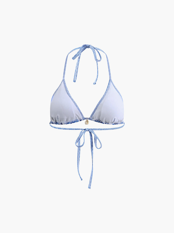 Printed Halter Knotted Bikini Set  Liora Lane Boutique Bikini Sets