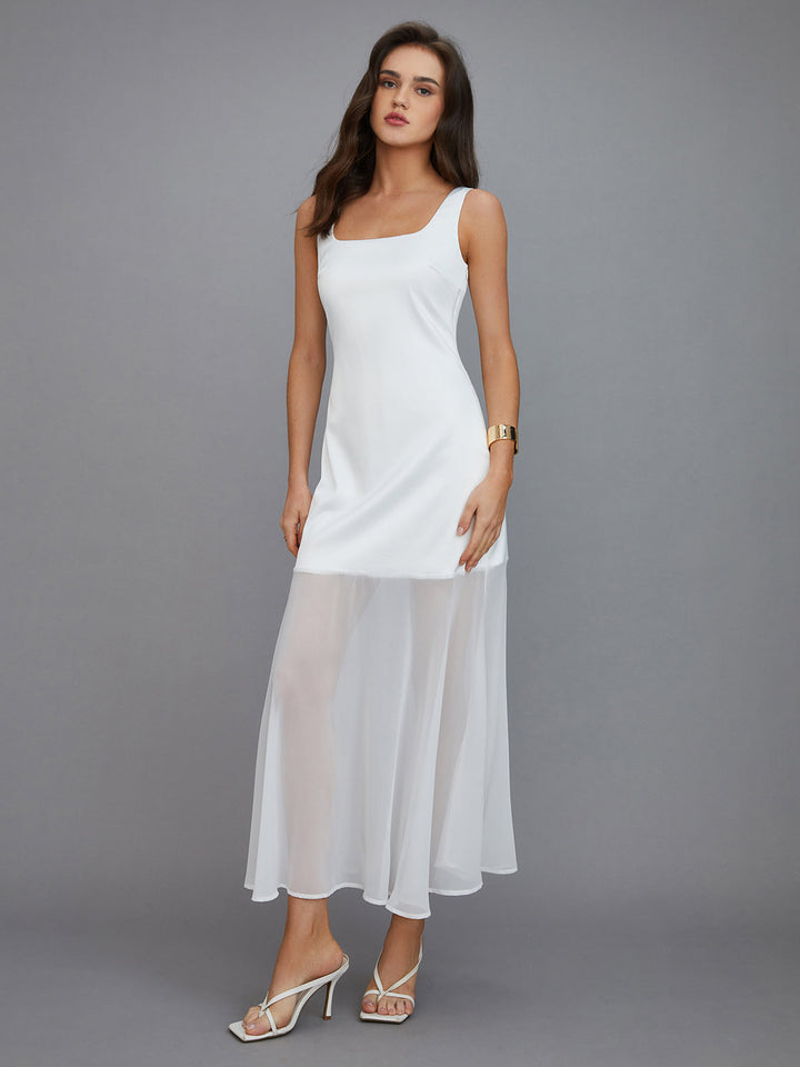 Sheer Overlay Long Dress  Liora Lane Boutique Dresses