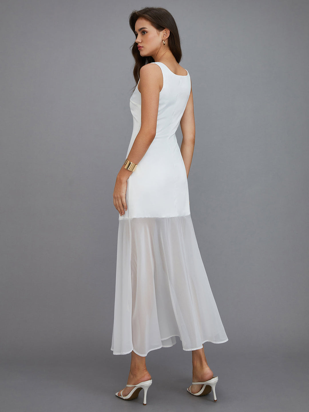 Sheer Overlay Long Dress  Liora Lane Boutique Dresses