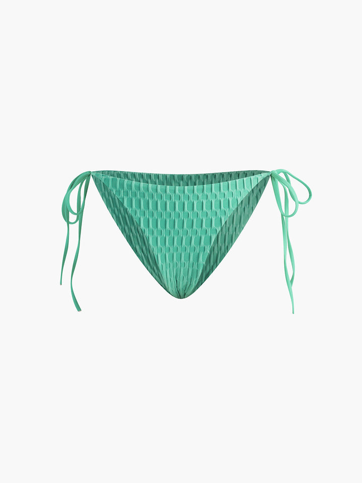 Solid Halter Knotted Bikini Set  Liora Lane Boutique Bikini Sets