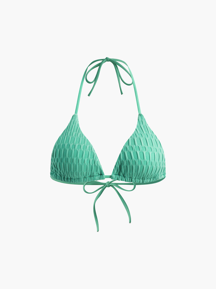 Solid Halter Knotted Bikini Set  Liora Lane Boutique Bikini Sets