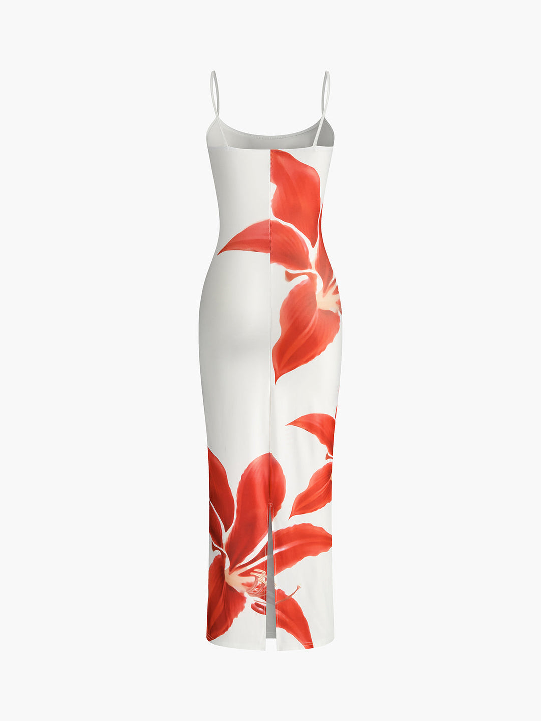 Floral Print Sleeveless Split Long Dress  Liora Lane Boutique Dresses