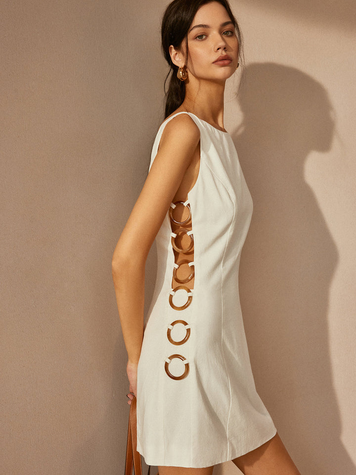 O-Ring Cutout Sleeveless Dress  Liora Lane Boutique Dresses