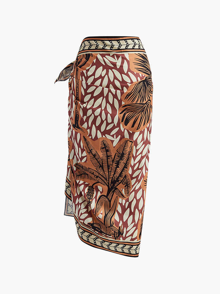 Floral Print Knotted Cover Up  Liora Lane Boutique Kimonos & Cover Ups