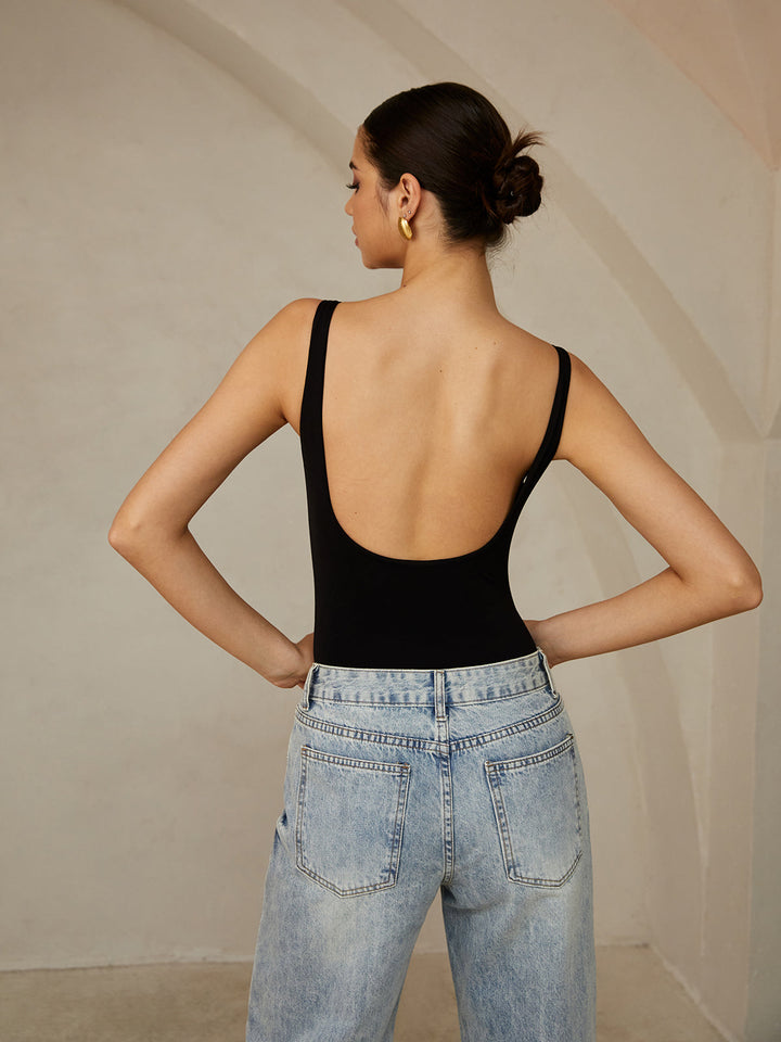 Backless Sleeveless Bodysuit  Liora Lane Boutique Bodysuits