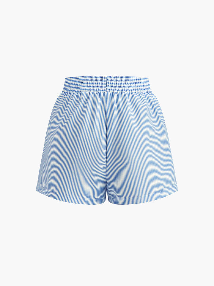 Pinstripe Thin Shorts  Liora Lane Boutique Shorts