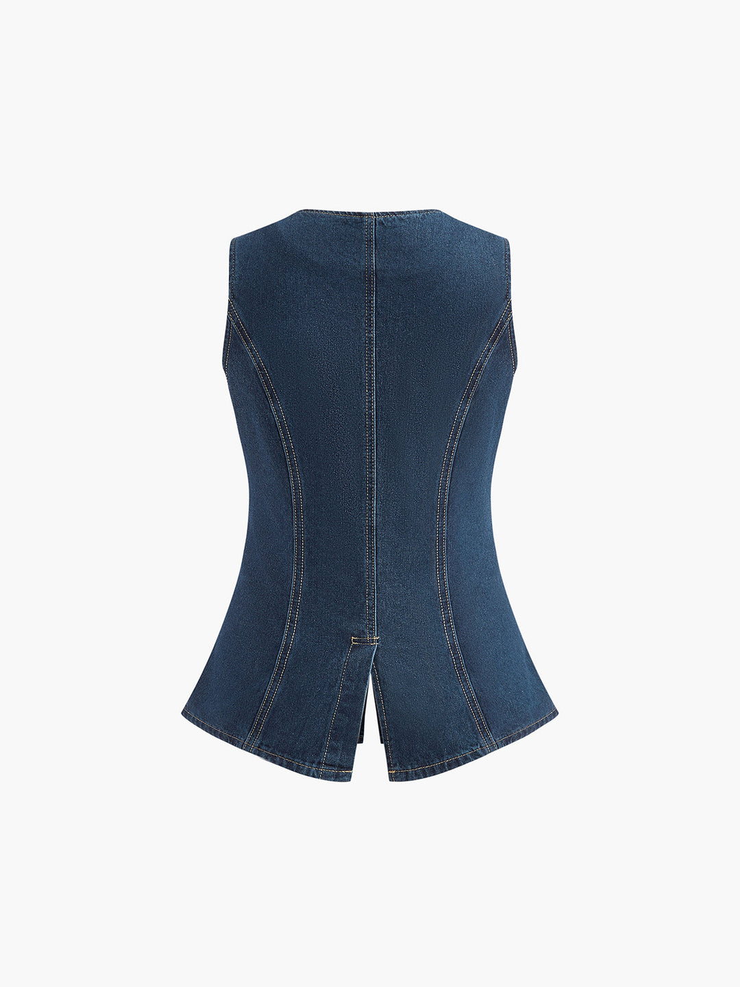 Denim Peplum Vest With Shorts Set  Liora Lane Boutique Short Sets