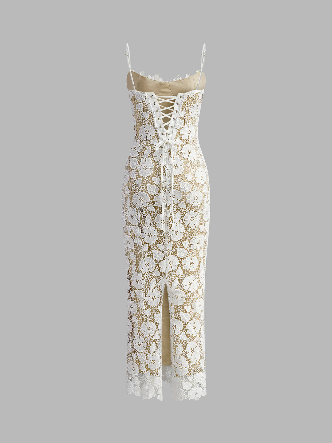 Semi-Sheer Double Layer Lace Cami Dress  Liora Lane Boutique Dresses