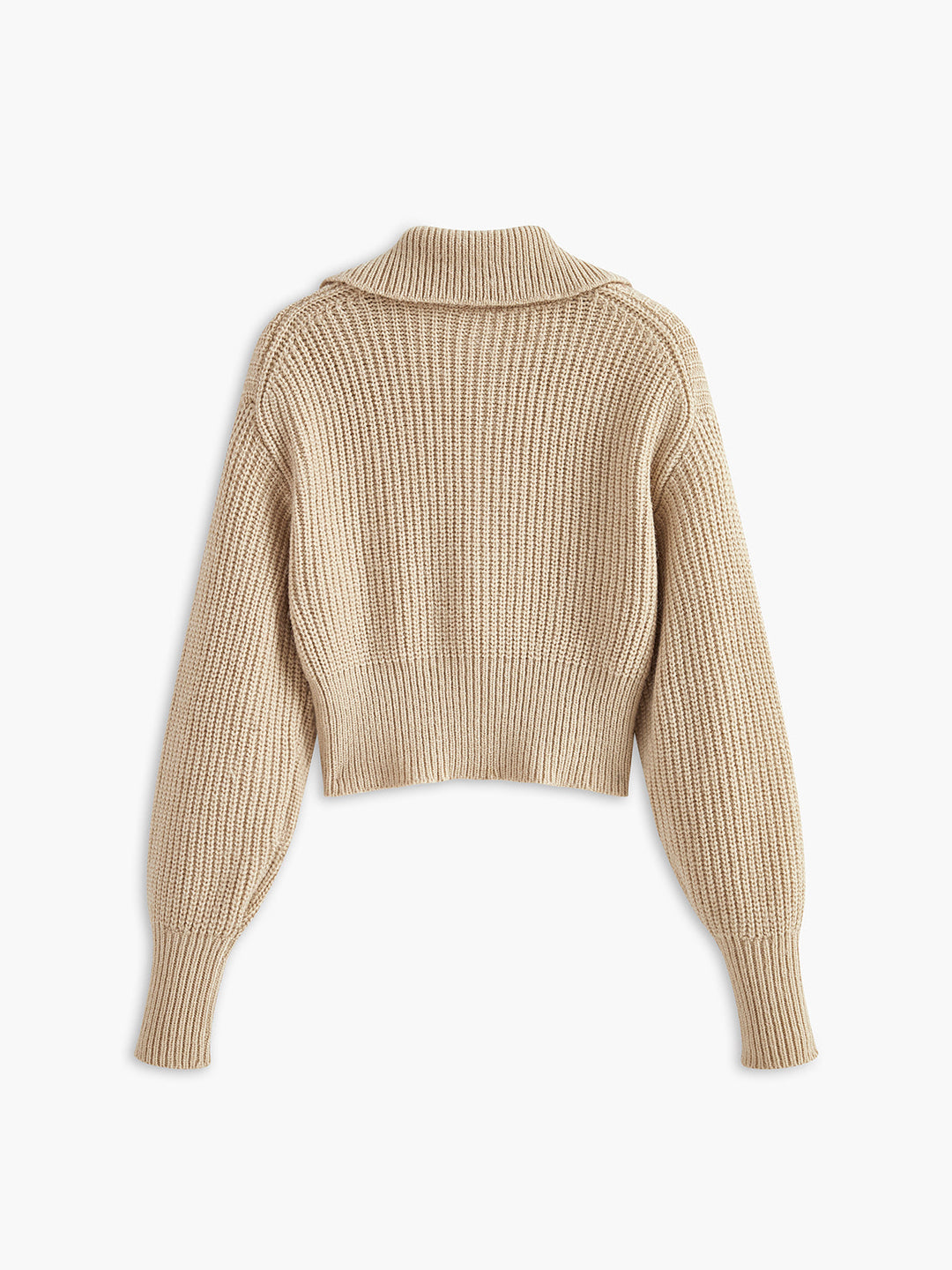 Ribbed Zipper Lapel Cardigan  Liora Lane Boutique Cardigans