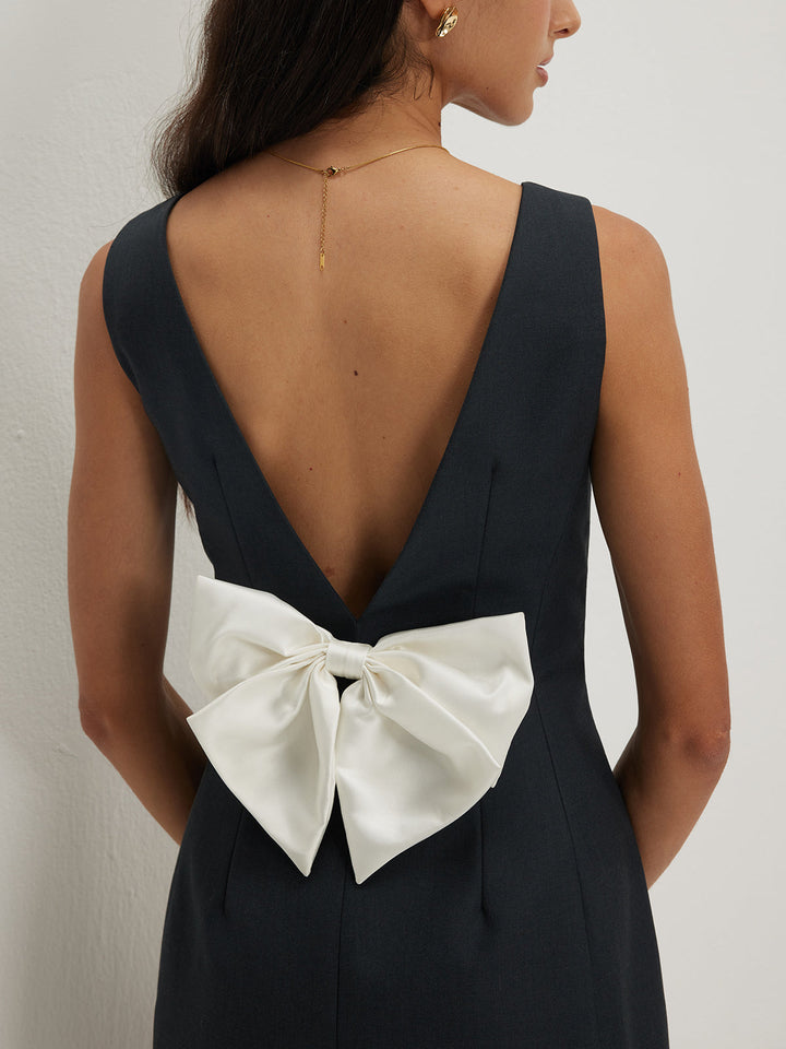 Bow Backless Tank Dress  Liora Lane Boutique Dresses