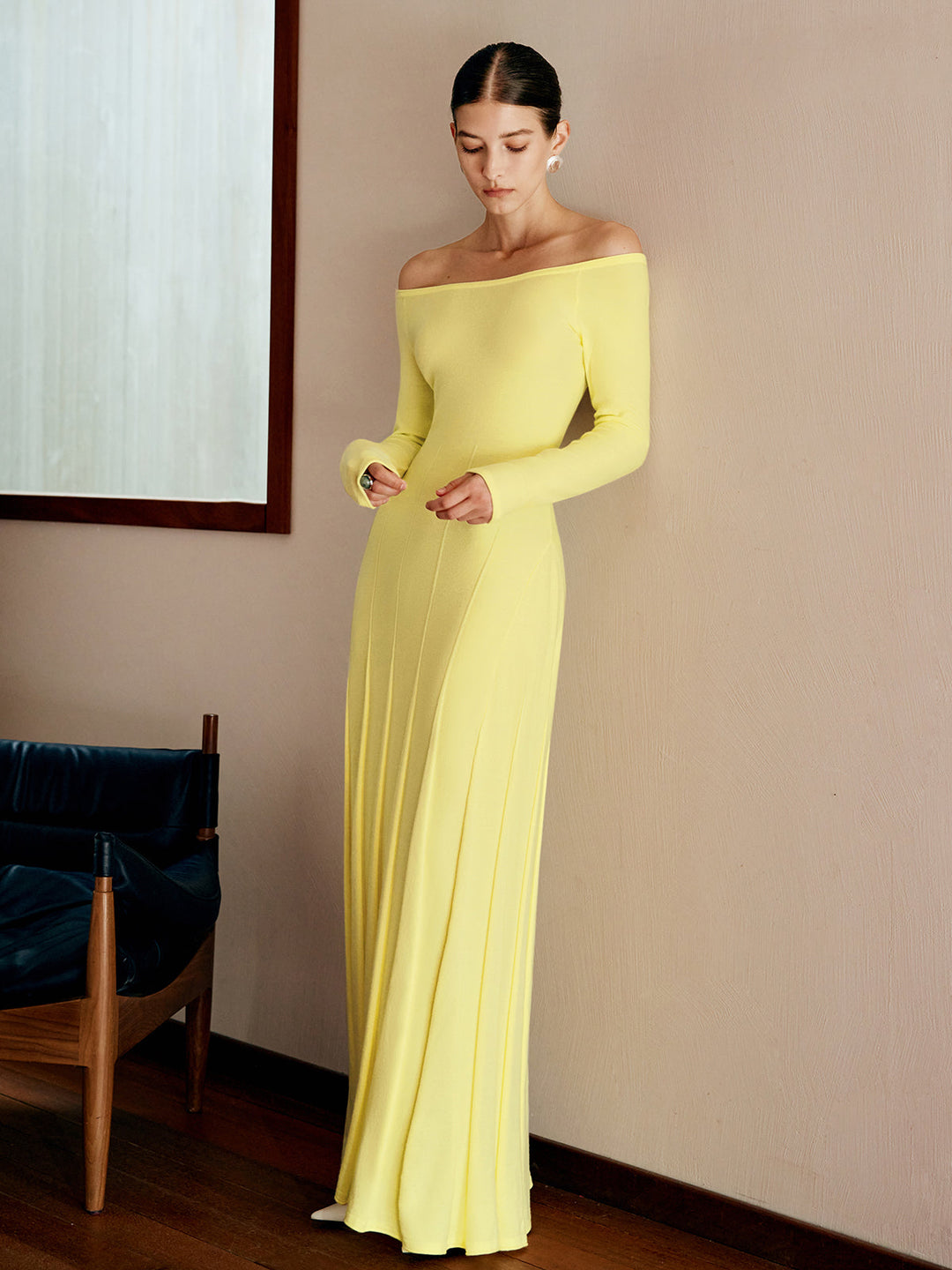 Off Shoulder Pleated  Sweater Dress  Liora Lane Boutique Sweater Dresses