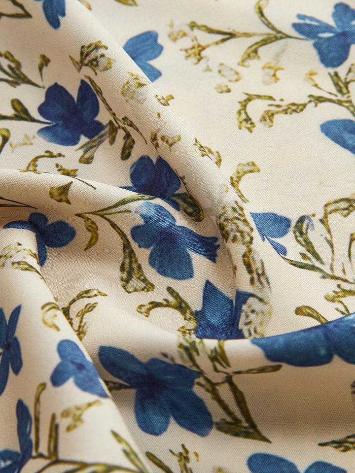 Floral Print Knotted Irregular Hem Long Dress  Liora Lane Boutique Dresses