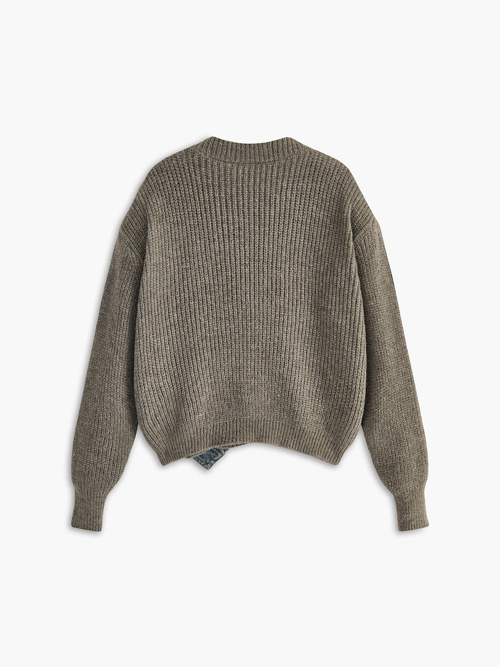 Asymmetrical Patchwork Pockets Cardigan  Liora Lane Boutique Cardigans