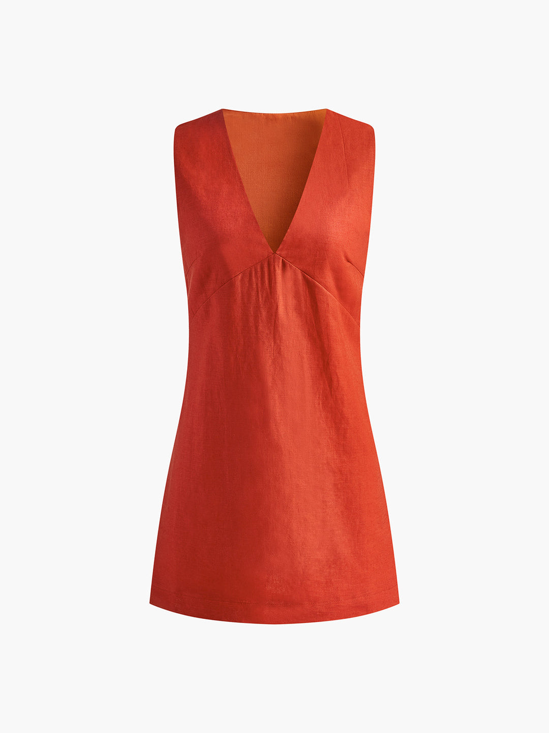 Cotton & Linen V-Neck Short Dress  Liora Lane Boutique Dresses