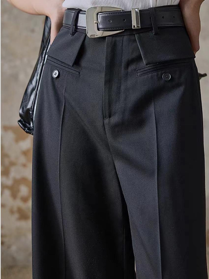 High-Waist Piping Bell Pants Without Belt  Liora Lane Boutique Pants