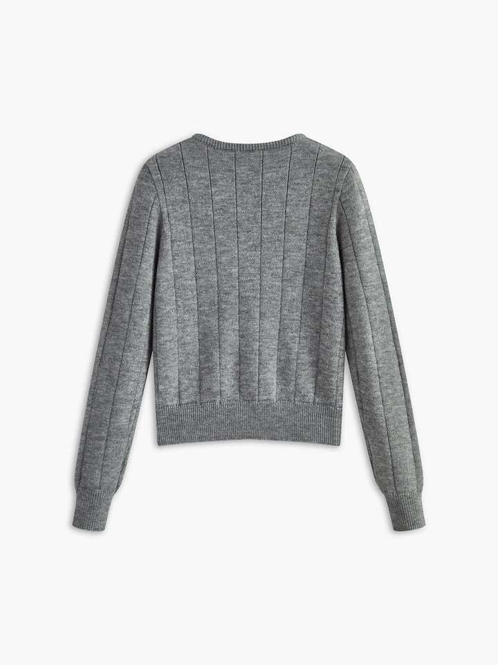 Crew Neck Button Soft Cardigan  Liora Lane Boutique Cardigans