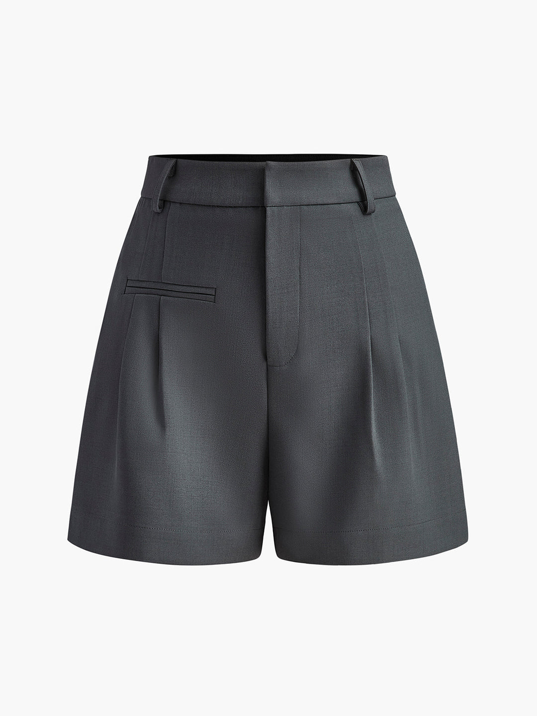 Semi-Sheer Mid-Waist Shorts Without Belt  Liora Lane Boutique Shorts Grey / XL 36.00
