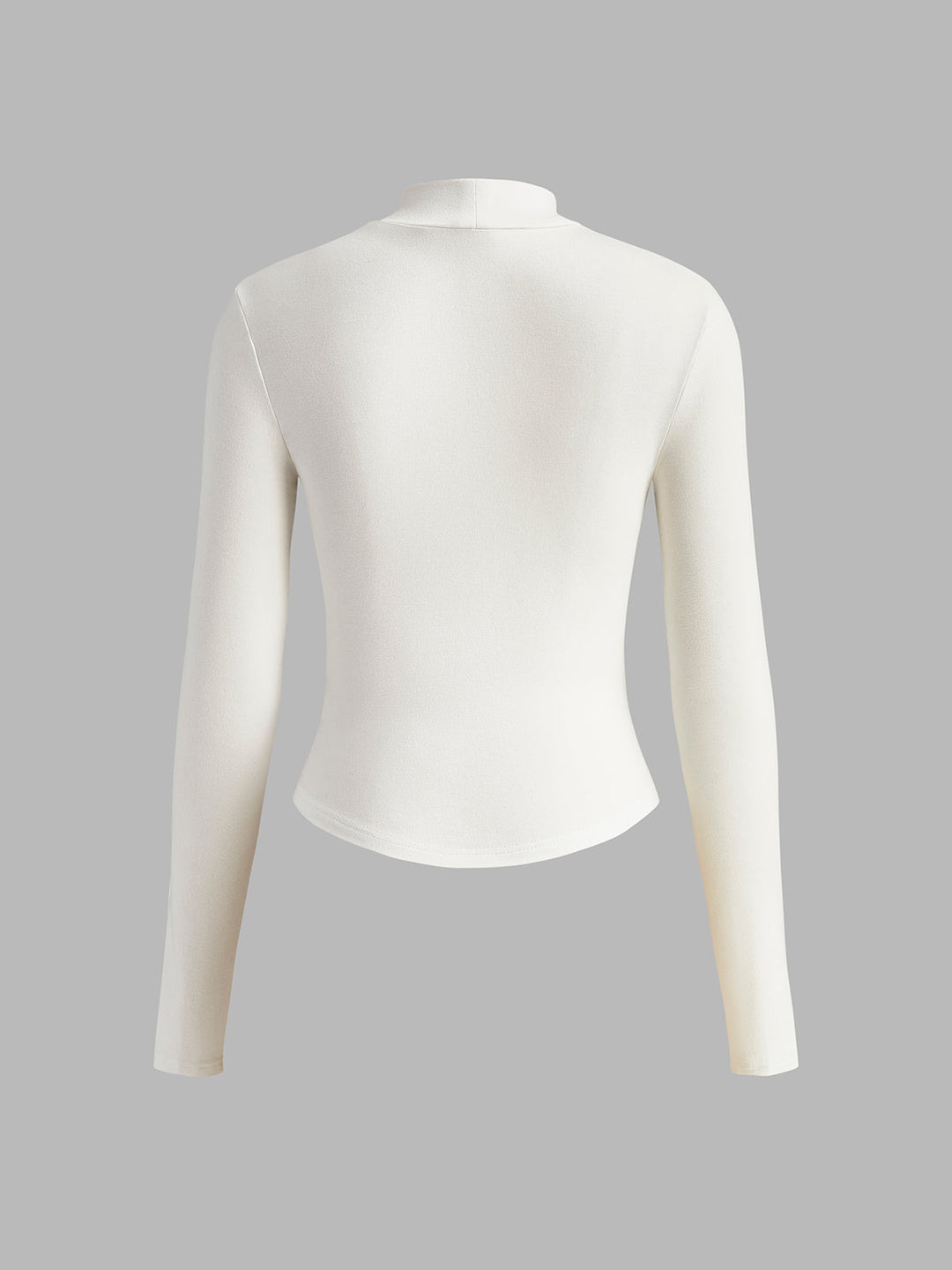 Mock Neck Piping Slim T-Shirt  Liora Lane Boutique T-Shirts