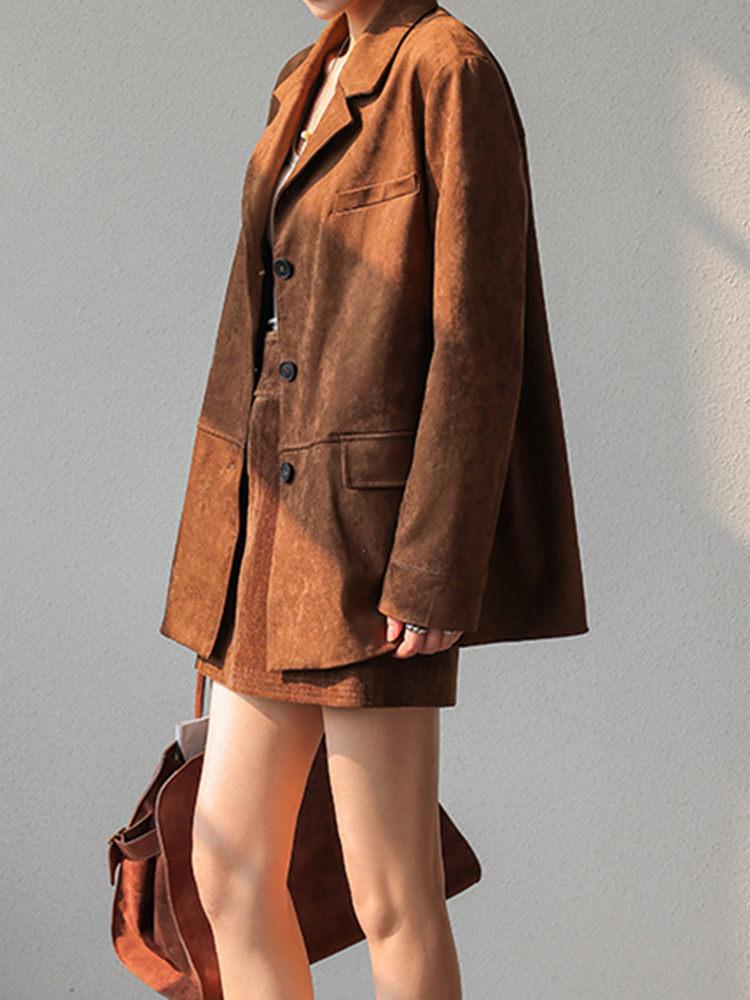 Vintage Suede Blazer  Liora Lane Boutique Blazers